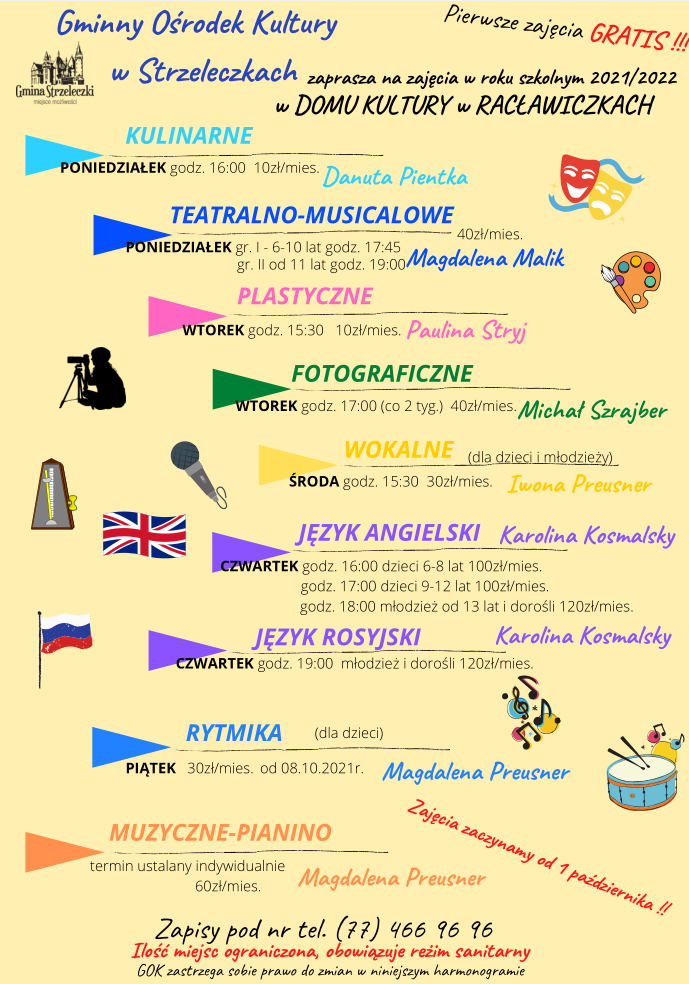Zajęcia w GOK w Racławiczkach
